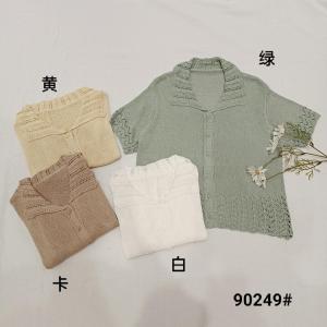 亚麻 短袖开衫,女装,千变织造