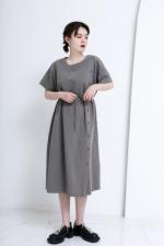 棉麻连衣裙，女装连衣裙，E·呀