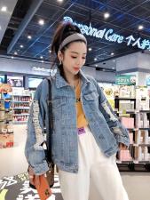 超缝钻牛仔衣，女装，一杭