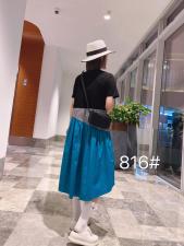 【现货】欧版不规则撞色连衣裙，女装连衣裙，柏旺阁