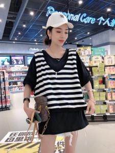 条纹真两件，面料超舒服，一杭订单王,女装,一杭
