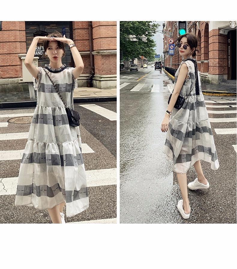 【现货】夏季新品天丝个性两件套连衣裙，女装连衣裙，名依人