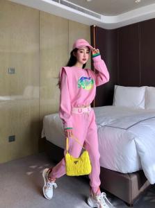 【现货】春季新款 假两件式彩色印花卫衣，女装卫衣/绒衫，多来