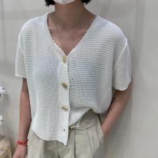 夏季新品亚麻针织开衫，女装，ANRUILA 安瑞拉