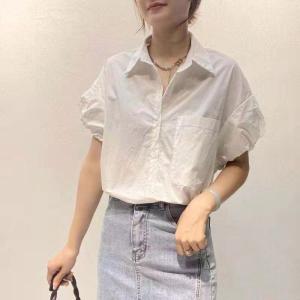 衬衫短袖小衫,女装衬衫,戈朴