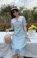 格子裙，女装，Linda Jean