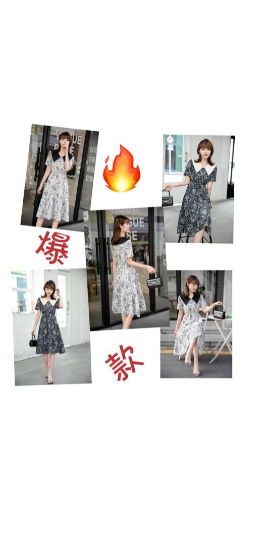 女人味十足连衣裙，女装连衣裙，英利伊人