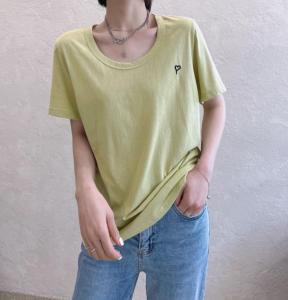 夏季T恤,女装T恤,原色