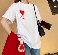 百搭T爱心潮款面料柔软亲肤，女装，zge
