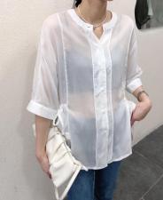 天丝麻小衫，女装，依纤