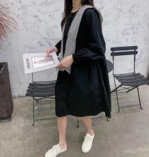 连衣裙带披肩，女装连衣裙，江南俏之羽