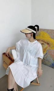 现货，打皱连衣裙,女装连衣裙,一品道