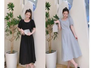 铜氨丝连衣裙，女装连衣裙，ZMZF