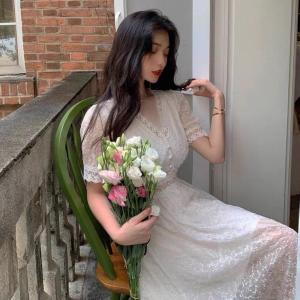 韩版蕾丝连衣裙,女装连衣裙,咔蒂妮