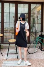 烫钻清新连衣裙，女装连衣裙，梵品