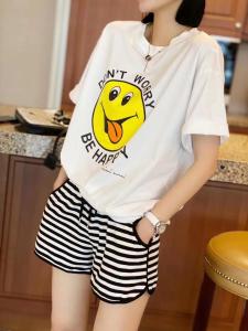 ZCL2102笑脸T,女装,L·H·X