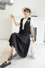 超薄垂感显瘦三件套，女装，菲雪妮