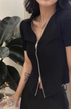 夏季打底衫，双头拉链，女装，四季布衣