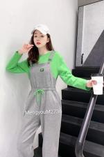 两件套背带裤，女装，梦由