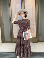 2021波点连衣裙，女装连衣裙，罗漫迪飛
