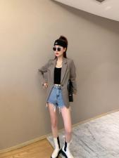 【现货】春季新款女士百搭显瘦纯色简约长袖西装外套，女装西装，名怡