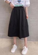XL9912春夏2021港风设计款压褶A字裙复古百搭松半身裙，女装半身裙，L·H·X