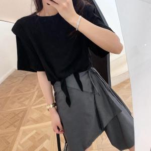 绑带垫肩t,女装,XTZ style