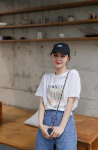 夏季新款韩版全棉针织T，女装，mumu.story