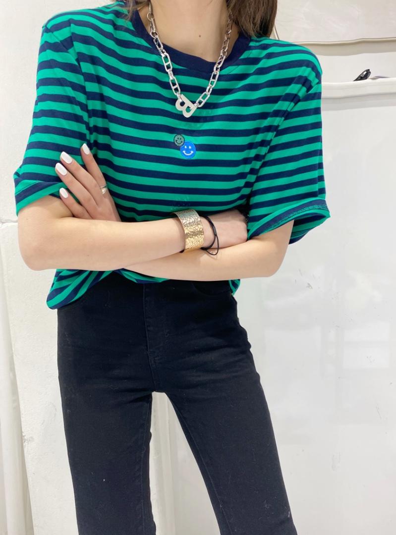 条纹简单t，女装，贰十三