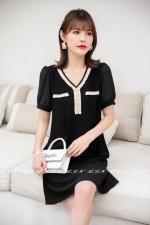 小香风连衣裙，女装连衣裙，莲佳妮