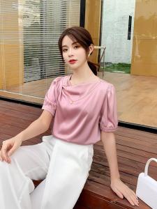 醋酸气质款小衫，女装，妙黎秀