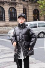 高品质羽绒服标90绒，女装羽绒服，静魅