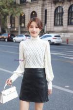 早春款新花型蕾丝小衫，女装，米娜·丹怡