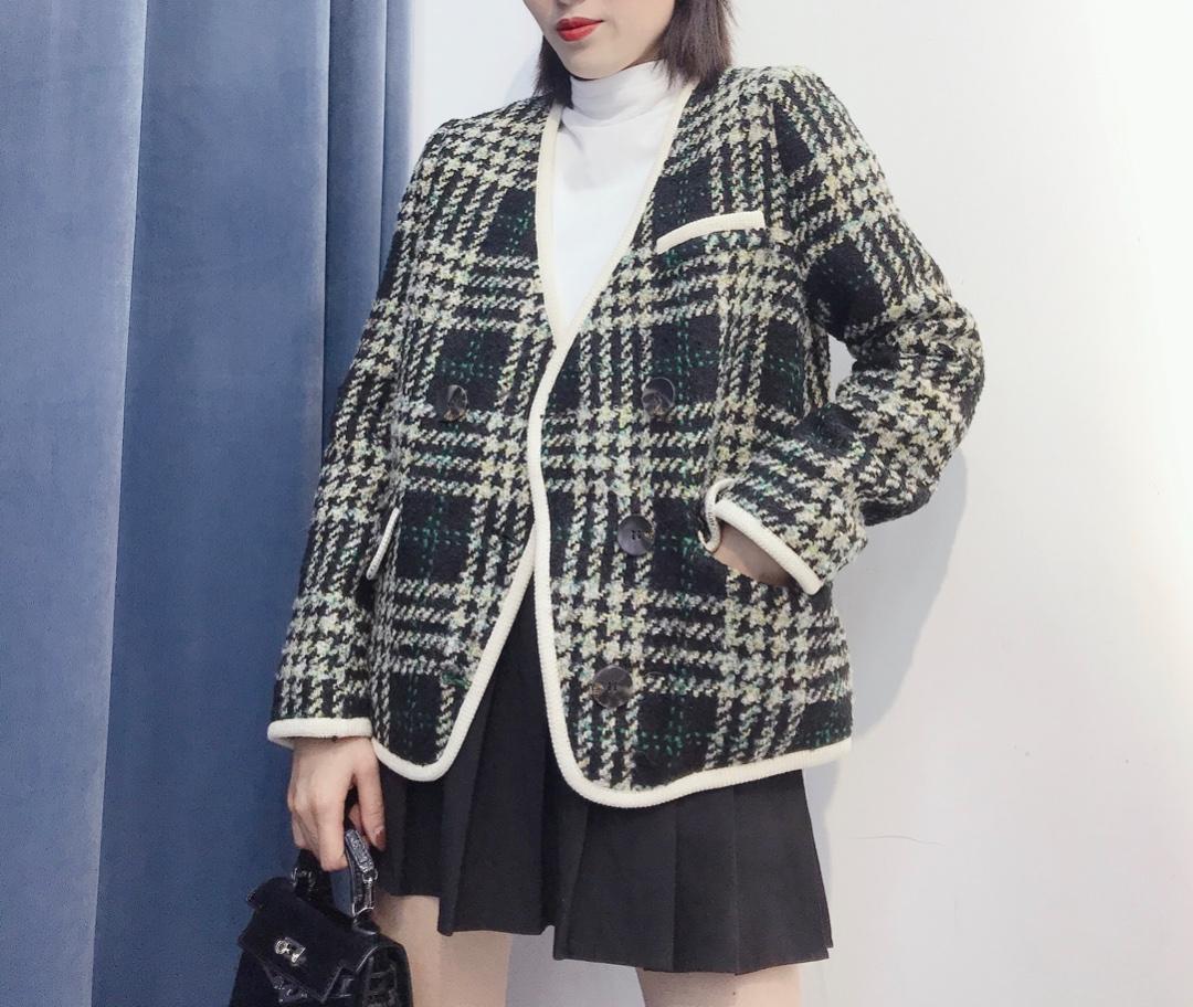 冬季新款小香风夹棉外套，女装，琼卿格