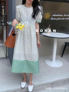 夏季新款.韩版碎花连衣裙,女装连衣裙,BoRan帛然