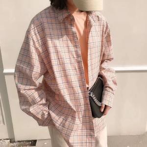 格子衬衣,女装,xy35