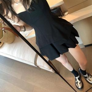 不规则吊带裙,女装背心吊带,XTZ style