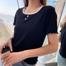 【现货】2021Tata-studio拼色T，女装，她她蜜制