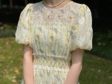 重功碎花连衣裙，女装连衣裙，Must Bloom绽放