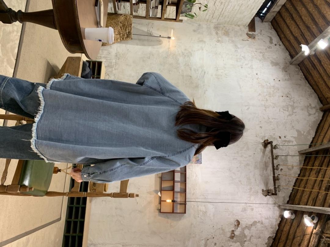 春季新品牛仔衬衫，女装衬衫，怪怪树