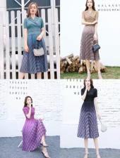 夏季连衣裙，女装连衣裙，依伊贝尔 红彬缘