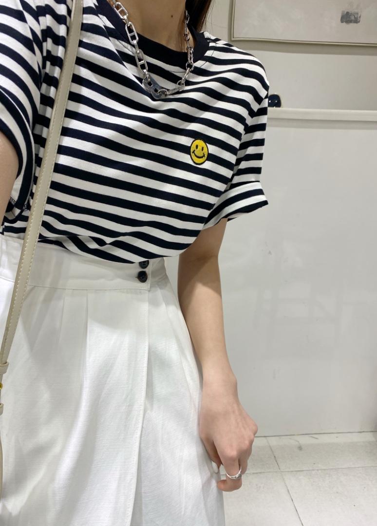 条纹简单t，女装，贰十三