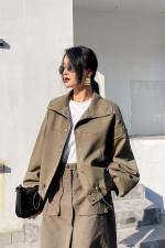 现货春款短款外套，女装，ZTS