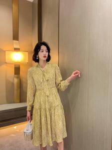 【现货】2021年春夏新品韩版时尚大方百搭连衣裙,女装连衣裙,荷塘月色