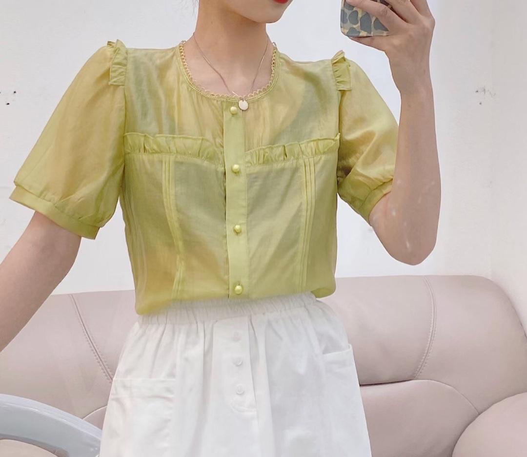 夏季新款韩版小衫，女装，依洛菲
