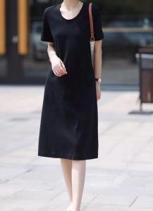 现货、简约、时尚连衣裙，女装连衣裙，素墨