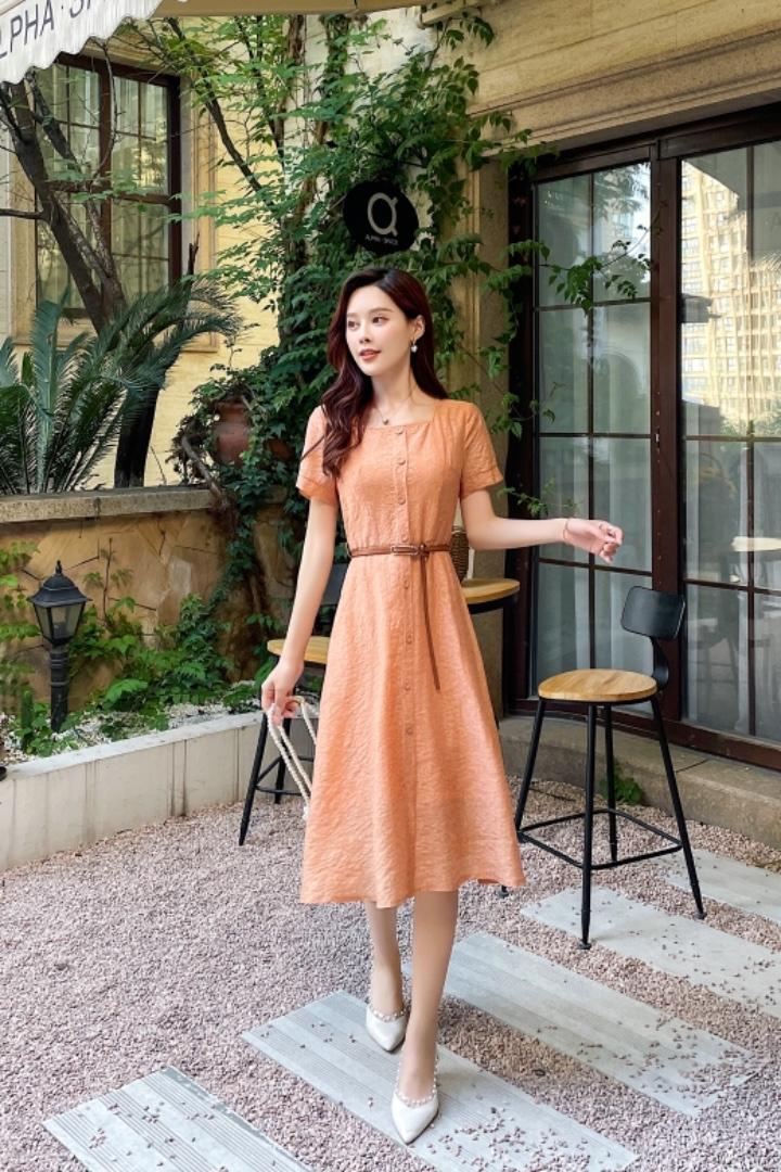 2021天丝提花夏天连衣裙，女装连衣裙，天使公主