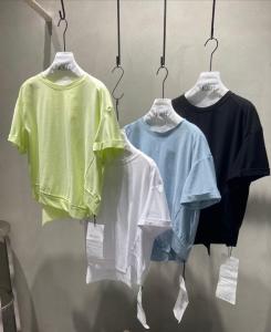 【现货】夏设计感不规则剪裁卷边纯色T桖衫,女装,ABout阿布