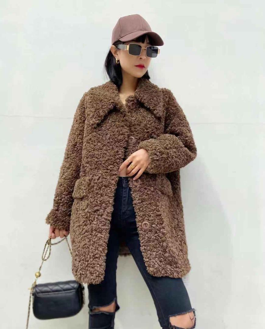 冬季新款皮毛一体外套，女装，跳跳虫