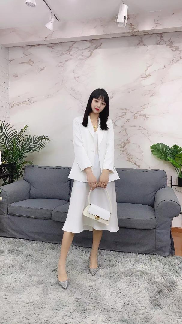 现货醋酸套装，女装职业装，艾涵